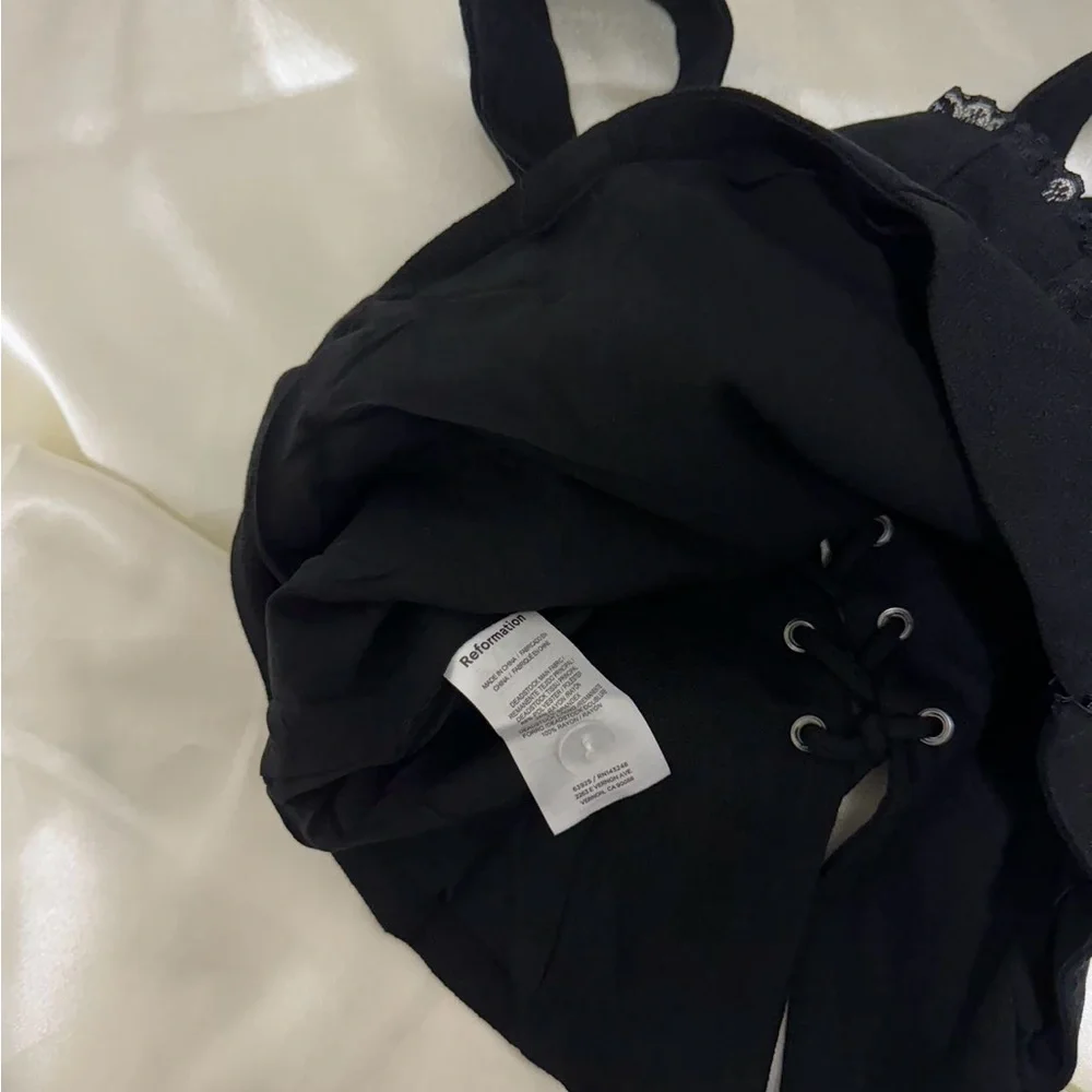 Reformation Alisa Top in Black *NEW* - Picture 6 of 6
